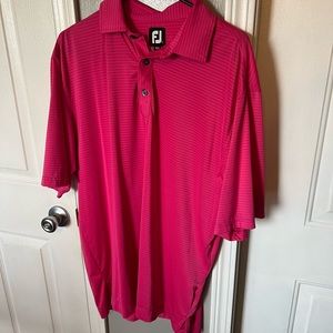 Men’s Size L FootJoy polo. Bright Pink. Great condition.